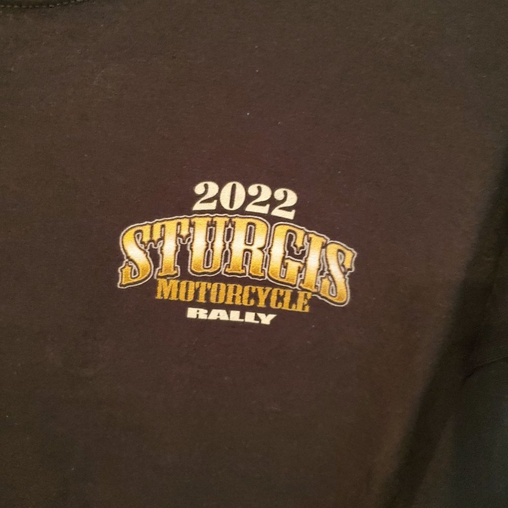 2022 Sturgis Motorcycle Rally t shirt short sleeves 100% cotton size 2X. - Picture 4 of 9